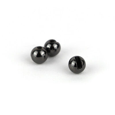 Billes Fendues Textreme Tungsten Slotted Beads Black (x20) - Billes | Pacific P&ecirc;che