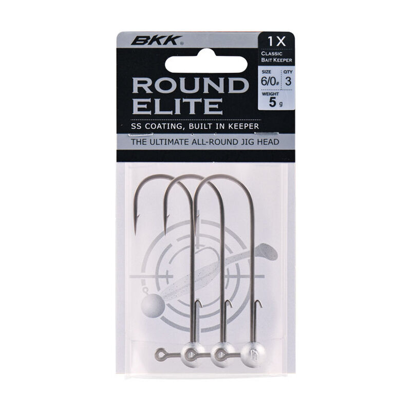 T&ecirc;tes Plomb&eacute;es BKK Round Elite Classic Bait Keeper H3/0 (x3) - T&ecirc;tes plomb&eacute;es | Pacific P&ecirc;che