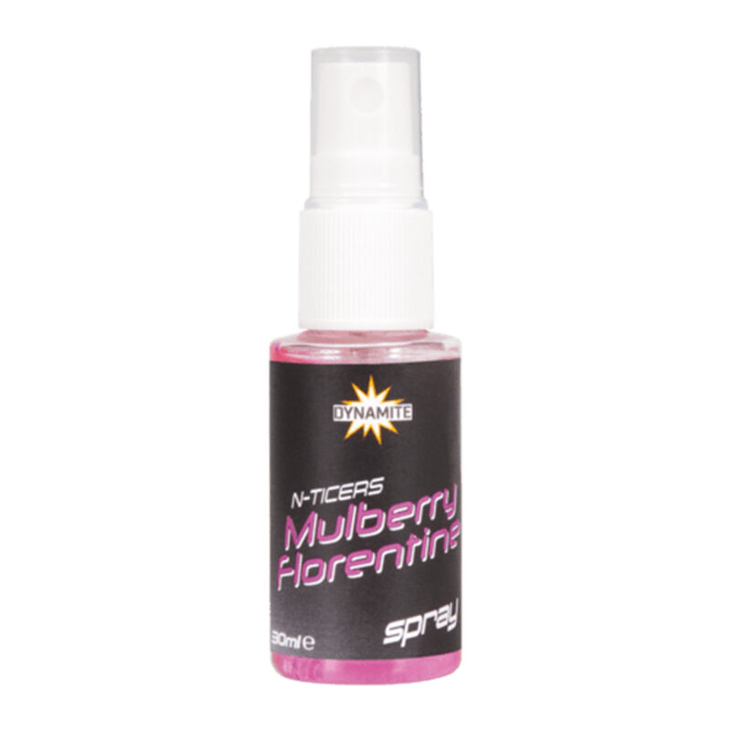 Spray Dynamite Baits N-Ticers Mulberry Florentine 30ml - Boosters / dips | Pacific P&ecirc;che