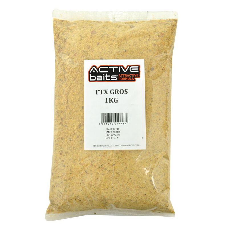 Farine pour la p&ecirc;che au coup active baits ttx gros 1kg - Farines | Pacific P&ecirc;che