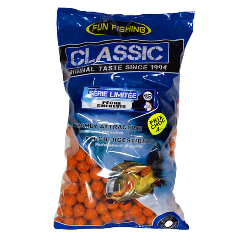 Bouillettes Carpe Fun Fishing Classic P&ecirc;che Ch&egrave;nevis 20mm 4kg - Denses | Pacific P&ecirc;che