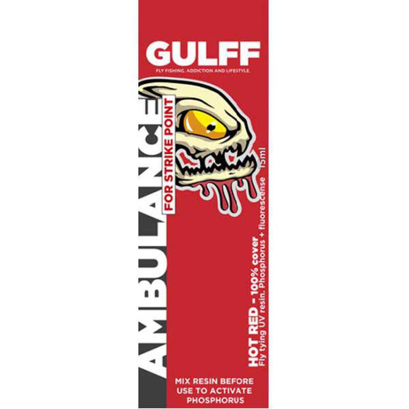 R&eacute;sine uv gulff ambulance 15 ml (coloris intenses) - Vernis | Pacific P&ecirc;che