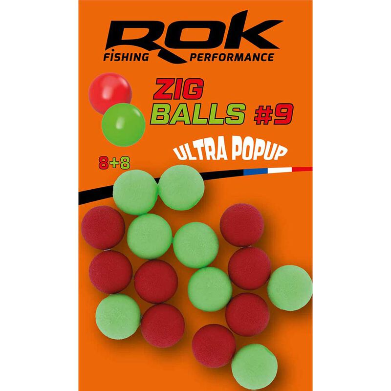 Appats Artificiels Rok Zig Balls 9mm x16 - Imitations | Pacific P&ecirc;che