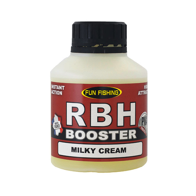 Booster Fun Fishing RBH Milky Cream 250ml - Boosters / dips | Pacific P&ecirc;che