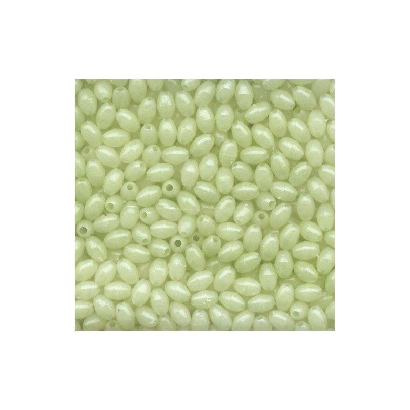 Perles ecoline molles ovales flashmer phosphorescentes - Perles | Pacific P&ecirc;che