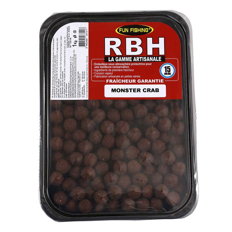 Bouillette Fun Fishing RBH Boilies Monster Crab 800g - Denses | Pacific P&ecirc;che