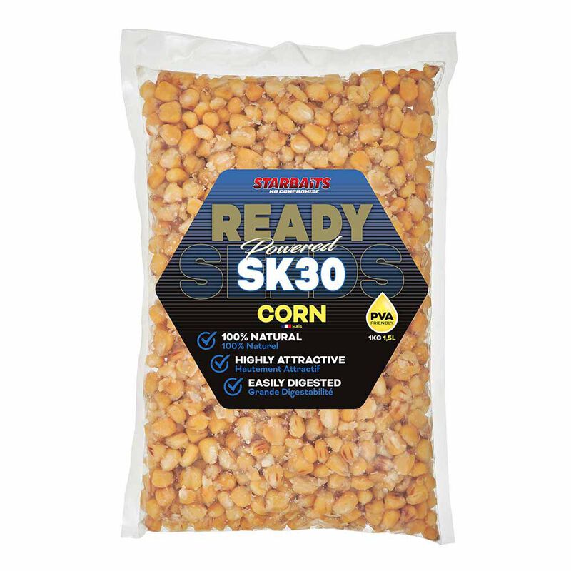 Graines Cuites Starbaits Ready Seed SK30 Corn - Pr&ecirc;tes &agrave; l'emploi | Pacific P&ecirc;che