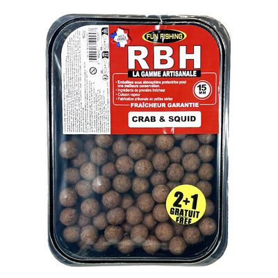 Bouillettes Fun Fishing RBH Crab & Squid 800g - Denses | Pacific P&ecirc;che