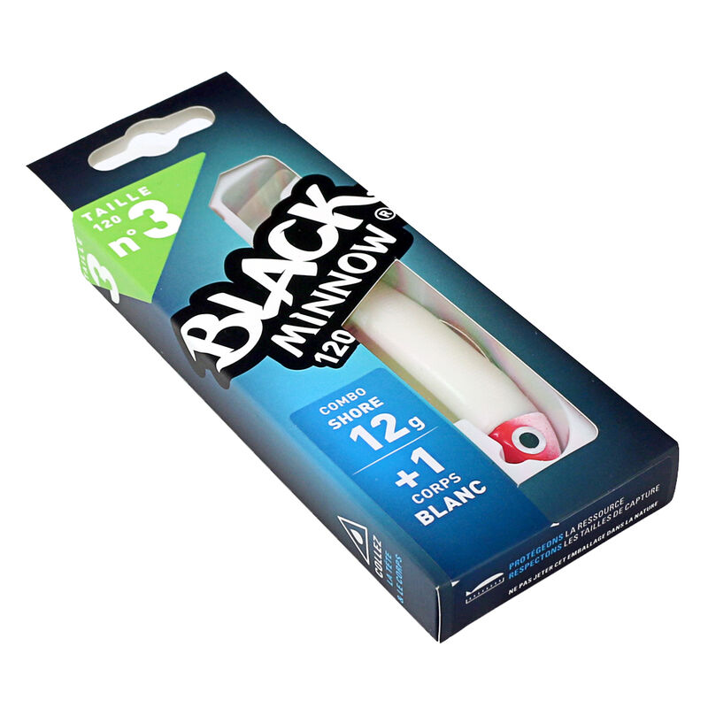 Leurre Souple Shad Fiiish Combo Black Minnow 120 Shore 12cm, 12g - Shads | Pacific P&ecirc;che