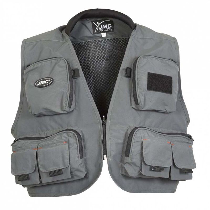 Gilet JMC Diplomat Gris V2 (Enfant) - Gilets de p&ecirc;che | Pacific P&ecirc;che