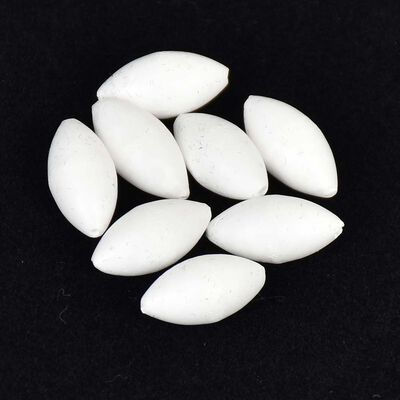 Perles ovales flottantes Sunset blanches (x20) - Perles | Pacific P&ecirc;che