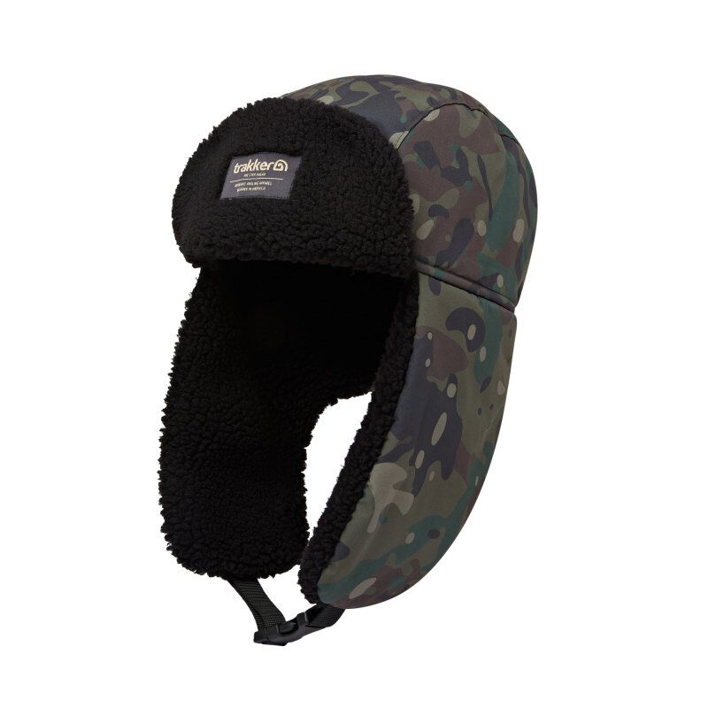 Chapeau Trakker Techpro Camo Trapper Hat - Bonnets | Pacific P&ecirc;che