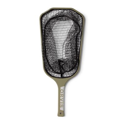 &Eacute;puisette Orvis Wide Mouth Hand Net Dusty Olive 65 x 25 cm - Epuisettes | Pacific P&ecirc;che