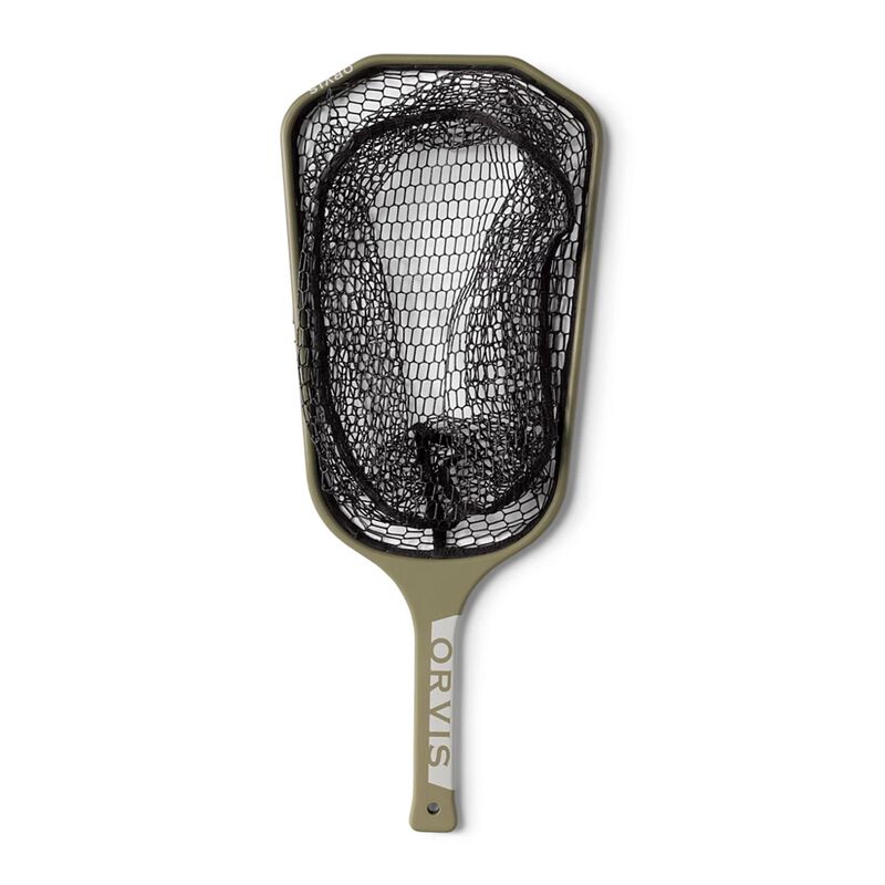 &Eacute;puisette Orvis Wide Mouth Hand Net Dusty Olive 65 x 25 cm - Epuisettes | Pacific P&ecirc;che