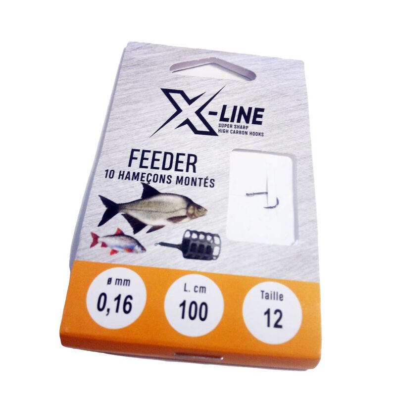 Hame&ccedil;ons mont&eacute;s coup x line feeder (x10) - Hame&ccedil;ons / bas de ligne feeder | Pacific P&ecirc;che