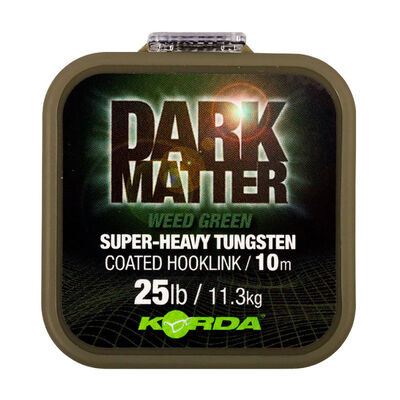 Tresse &agrave; bas de ligne korda dark matter tungsten coated braid weed green 10m - Tresse BDL | Pacific P&ecirc;che