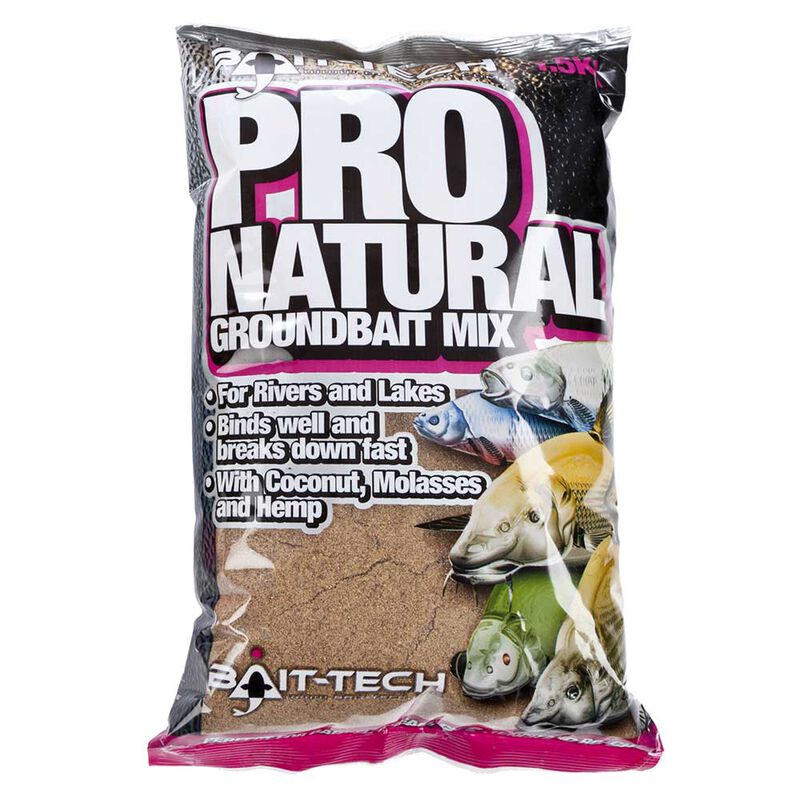 Amorce Bait Tech Pro Natural Groundbait 1.5Kg - Amorces | Pacific P&ecirc;che