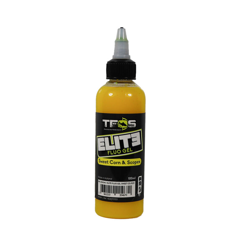 Booster Fluo Gel Teos Elite Sweet Corn/Scopex 100ml - Additifs | Pacific P&ecirc;che