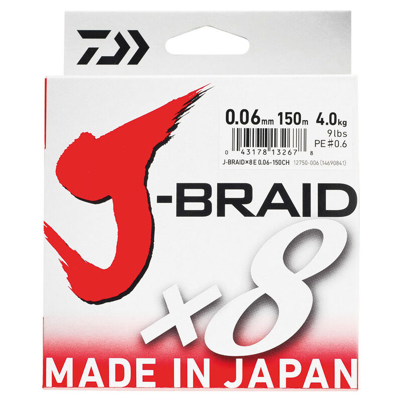 Tresse Daiwa J-Braid x8 Dark Green 150m - Tresses | Pacific P&ecirc;che