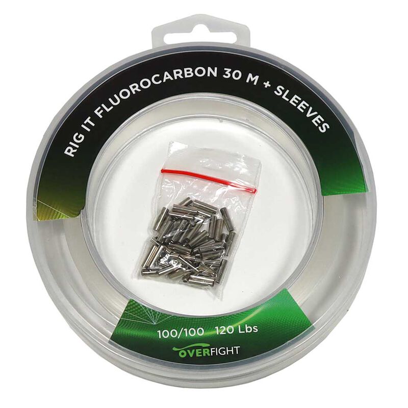 Rig It Fluorocarbon 100/100 30m + Sleeves - Op&eacute;ration rentr&eacute;e | Pacific P&ecirc;che