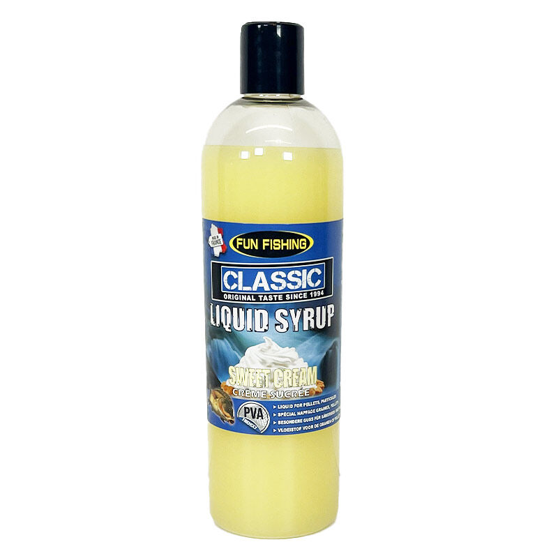 Booster Fun Fishing Classic Liquid Syrup Sweet Cream 480ml - Boosters / dips | Pacific P&ecirc;che