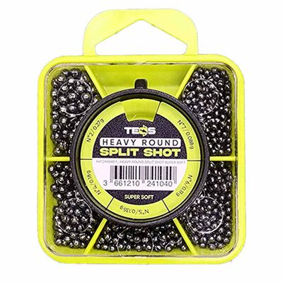 Boite de plombs Teos Box Heavy Round Super Soft - Ronds | Pacific P&ecirc;che