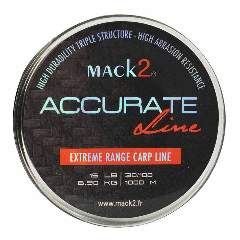 Nylon carpe mack2 accurate line 1000 m - Monofilament | Pacific P&ecirc;che