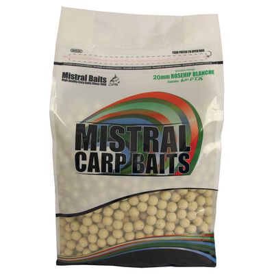 Bouillettes carpe mistral rosehip blanche boilies 20mm specialist range - Denses | Pacific P&ecirc;che