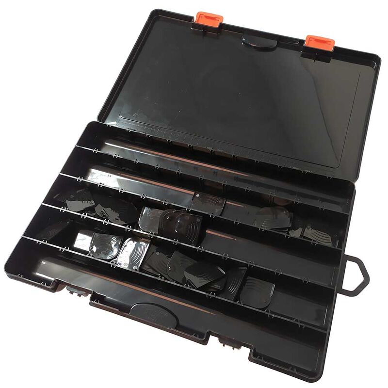 Boite rok fishing hookbait box 371 noir fum&eacute; - Bo&icirc;tes | Pacific P&ecirc;che