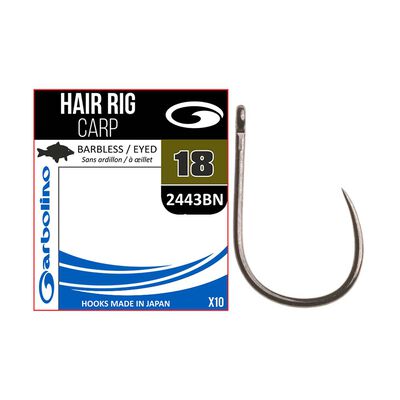 Hame&ccedil;on non mont&eacute; Garbolino Hair Rig (x10) - Hame&ccedil;ons / bas de ligne feeder | Pacific P&ecirc;che