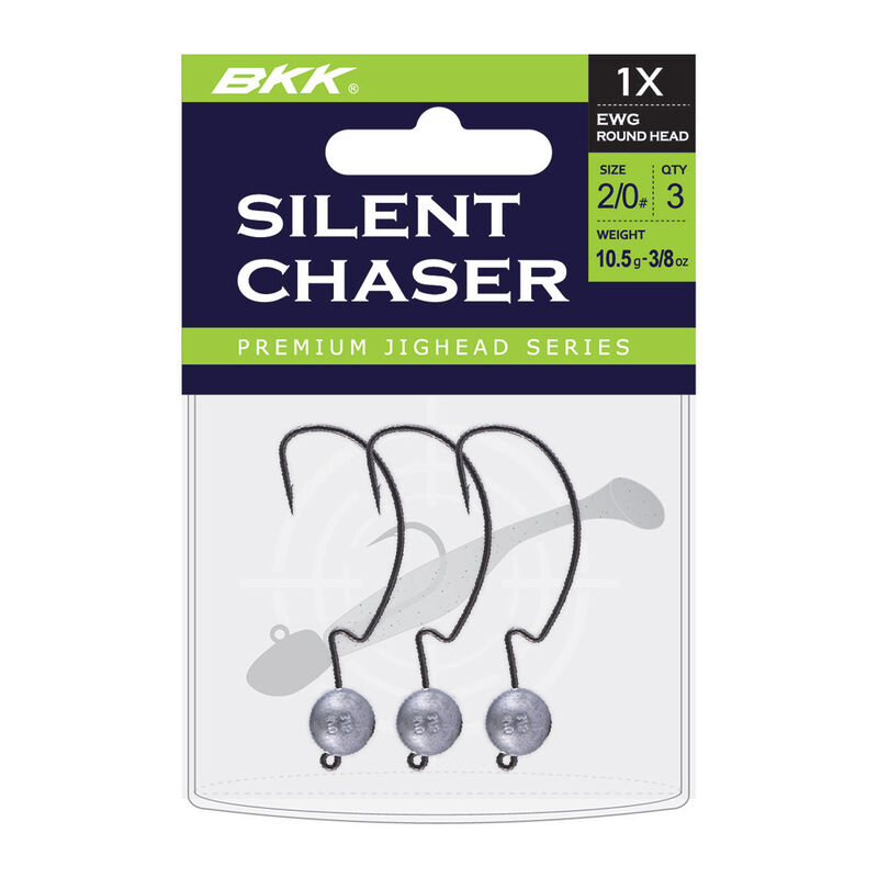 T&ecirc;tes Plomb&eacute;es BKK Silent Chaser Ewg Round Head 4/0 (x3) - T&ecirc;tes plomb&eacute;es | Pacific P&ecirc;che