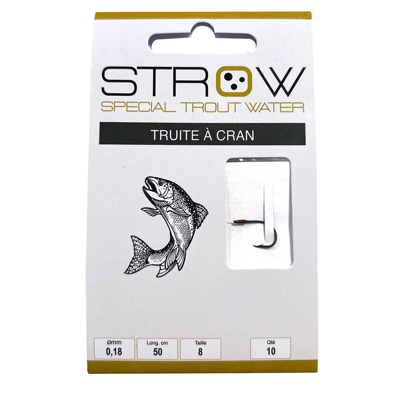 Hame&ccedil;ons mont&eacute;s STROW Truite &agrave; cran - Hame&ccedil;ons mont&eacute;s | Pacific P&ecirc;che