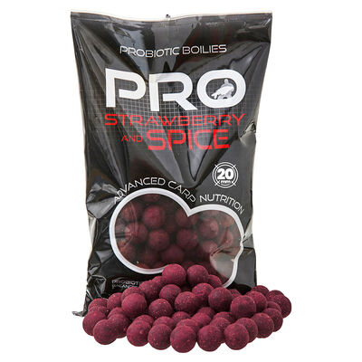 Bouillettes Starbaits Probiotic Strawberry & Spice 800g - Denses | Pacific P&ecirc;che