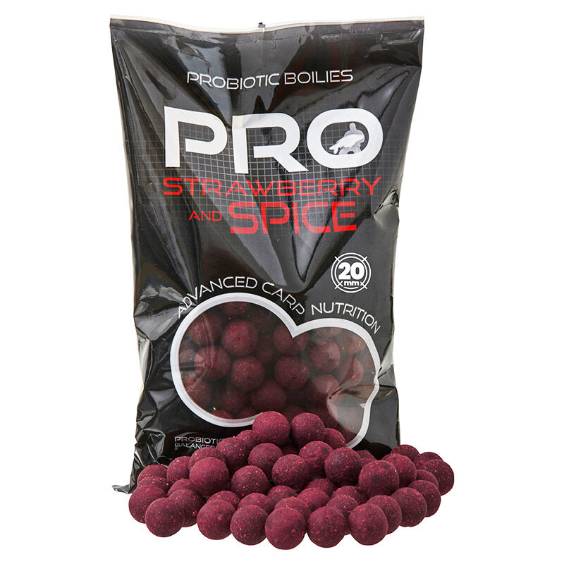 Bouillettes Starbaits Probiotic Strawberry & Spice 800g - Denses | Pacific P&ecirc;che