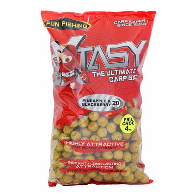 Bouillettes funfishing extasy Pineapple et Blackberry 4kg 20mm - Denses | Pacific P&ecirc;che