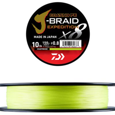 Tresse Daiwa JB EXP 300 m Chartreuse - Tresses | Pacific P&ecirc;che