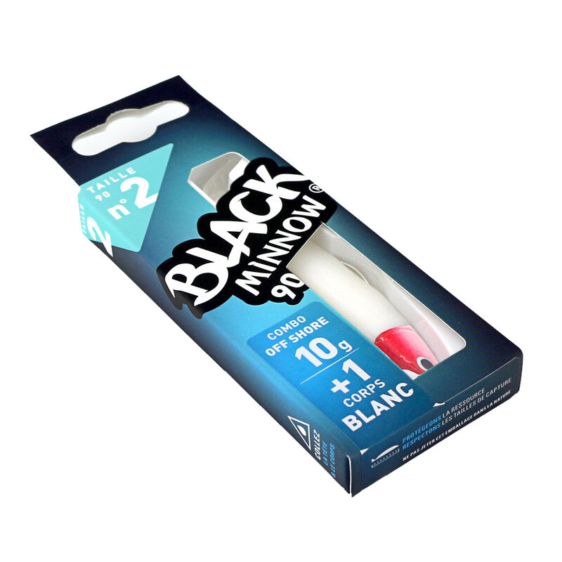 Leurre Souple Shad Fiiish Combo Black Minnow 90 Off Shore 9cm, 10g - Shads | Pacific P&ecirc;che