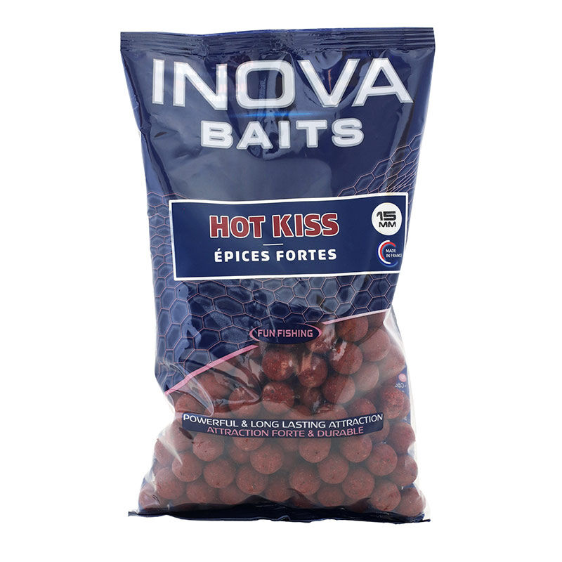 Bouillettes Fun Fishing Inova Baits Hot Kiss (&Eacute;pices) 1,8kg - Denses | Pacific P&ecirc;che