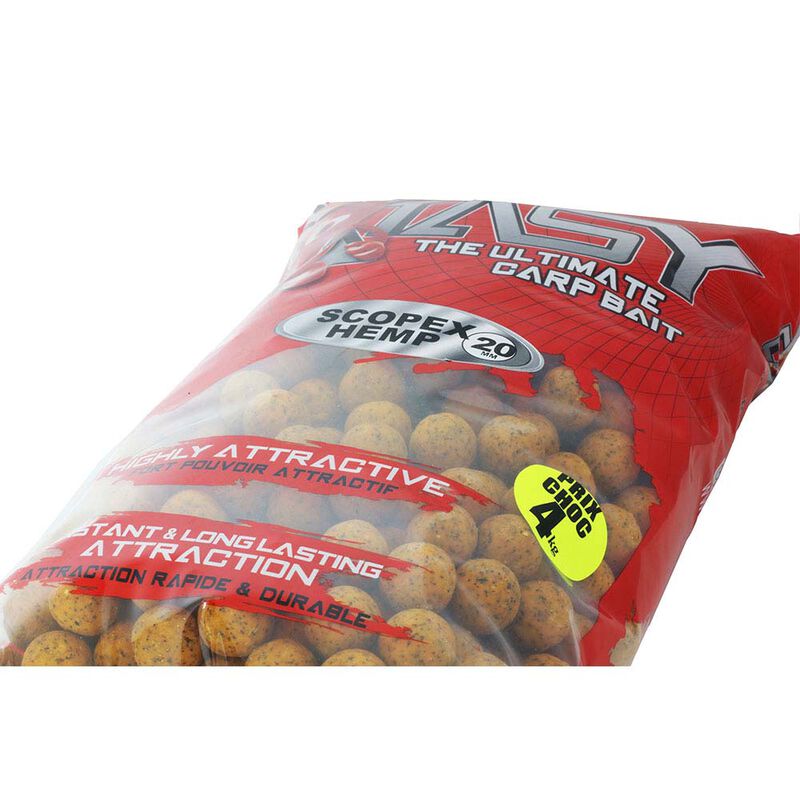 Bouillettes funfishing extasy Scopex Hemp 4kg 20mm - Denses | Pacific P&ecirc;che