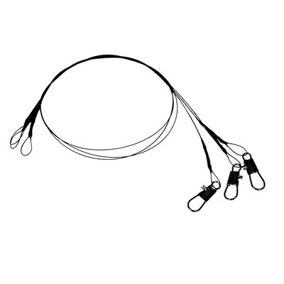 Bas de ligne acier Bzone 49 Brins Snap STK (x3) - Bas de ligne mont&eacute;s | Pacific P&ecirc;che