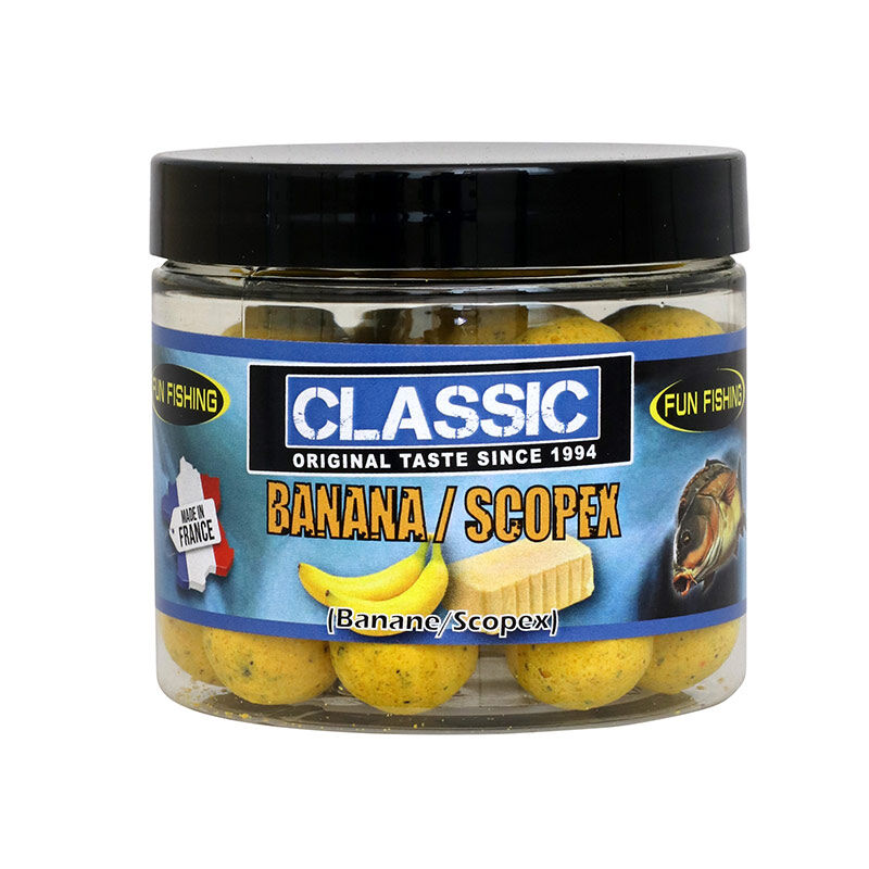 Pop-Ups Fun Fishing Classic Banane Scopex 15mm 67g - Flottantes | Pacific P&ecirc;che
