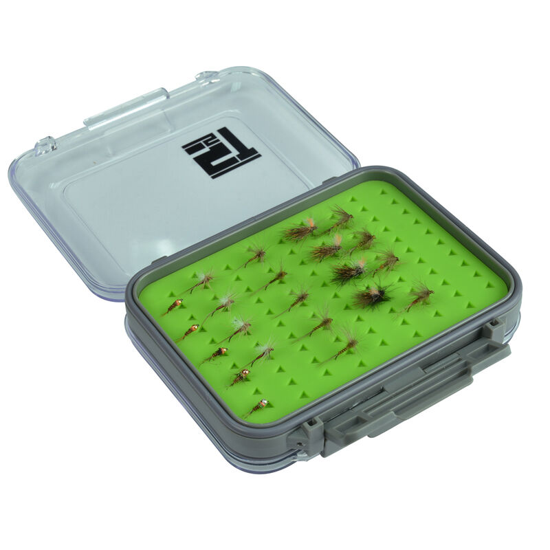 Bo&icirc;te &agrave; mouche silverstone waterpro rubber twin/small (capacit&eacute; 180 mouches) - Bo&icirc;tes Mouches | Pacific P&ecirc;che