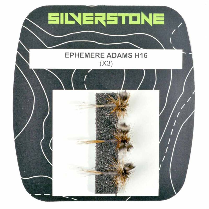 Mouche s&egrave;che silverstone ephemere adams h16 (x3) - S&egrave;ches | Pacific P&ecirc;che