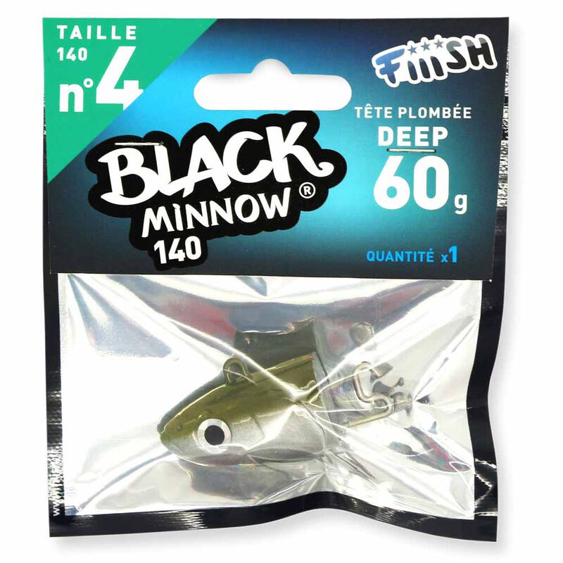 T&ecirc;te plombee fiiish black minnow 140 deep 60g (x1) - T&ecirc;tes Plomb&eacute;es | Pacific P&ecirc;che
