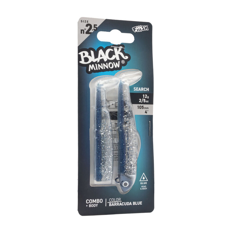 Leurre Souple FIIISH Combo Search Black Minnow 105mm 12g - Leurres souples | Pacific P&ecirc;che