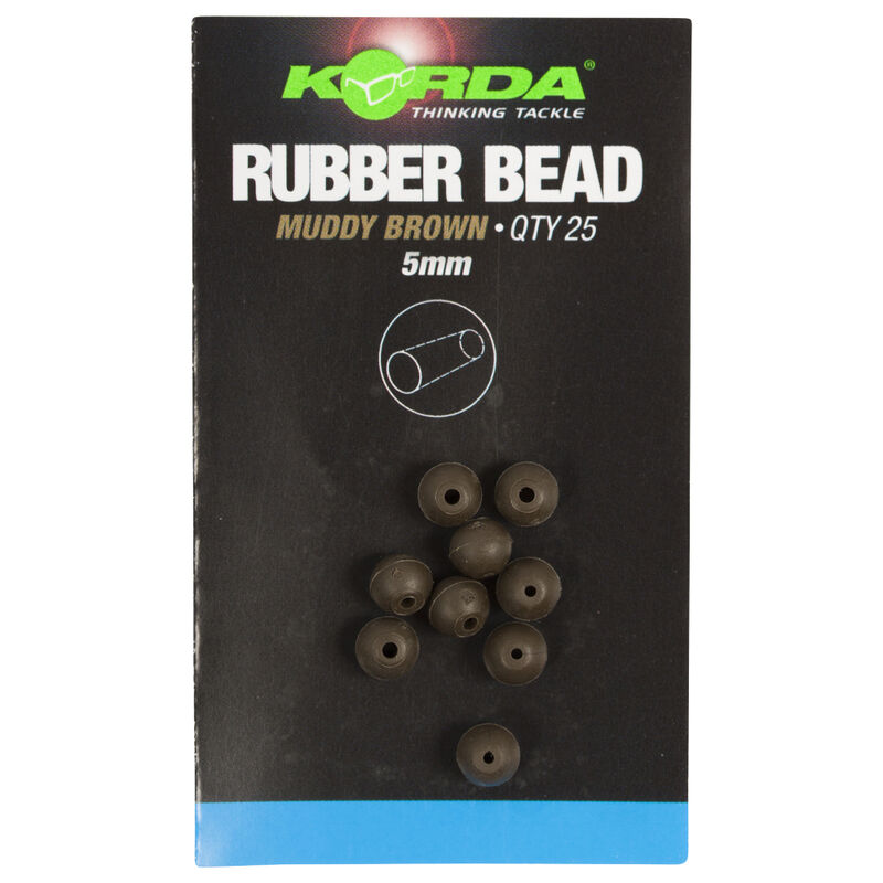 Perle de protection pour ligne carpe korda safe zone 5mm rubber bead (x25) - Perles | Pacific P&ecirc;che