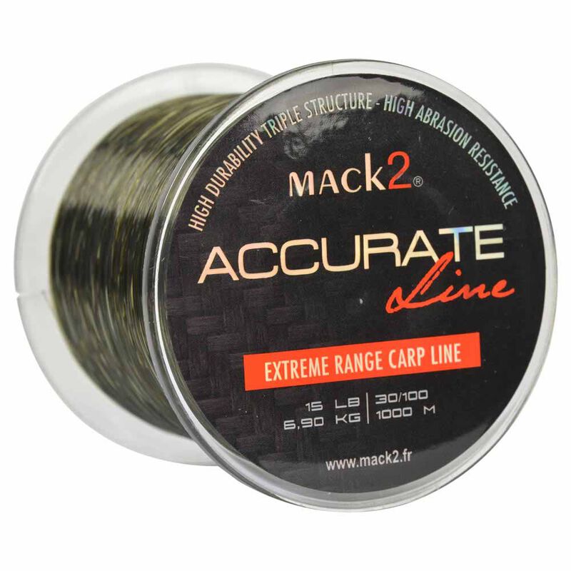 Nylon carpe mack2 accurate line 1000 m - Monofilament | Pacific P&ecirc;che