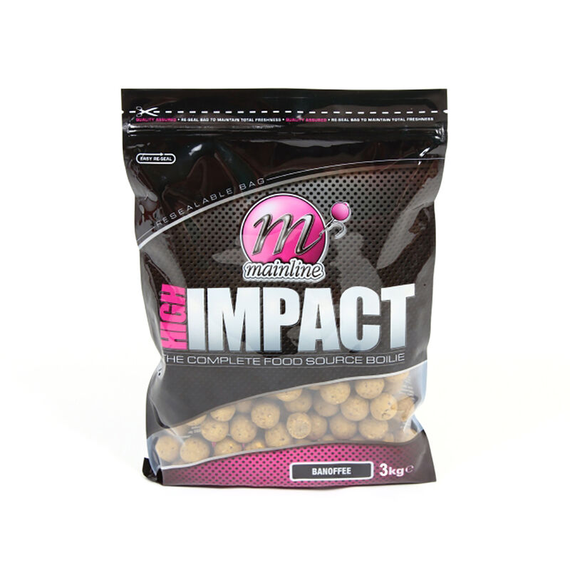Bouillettes carpe mainline high impact boilie banofee 20mm 3kg - Denses | Pacific P&ecirc;che