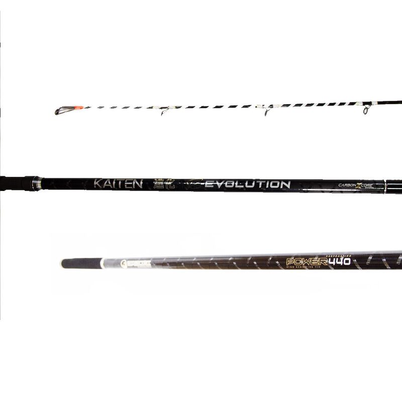 Canne Sasori Kaiten Surf R-Evolution Power 440 cm 100-250 g - Cannes surfcasting emboitement | Pacific P&ecirc;che
