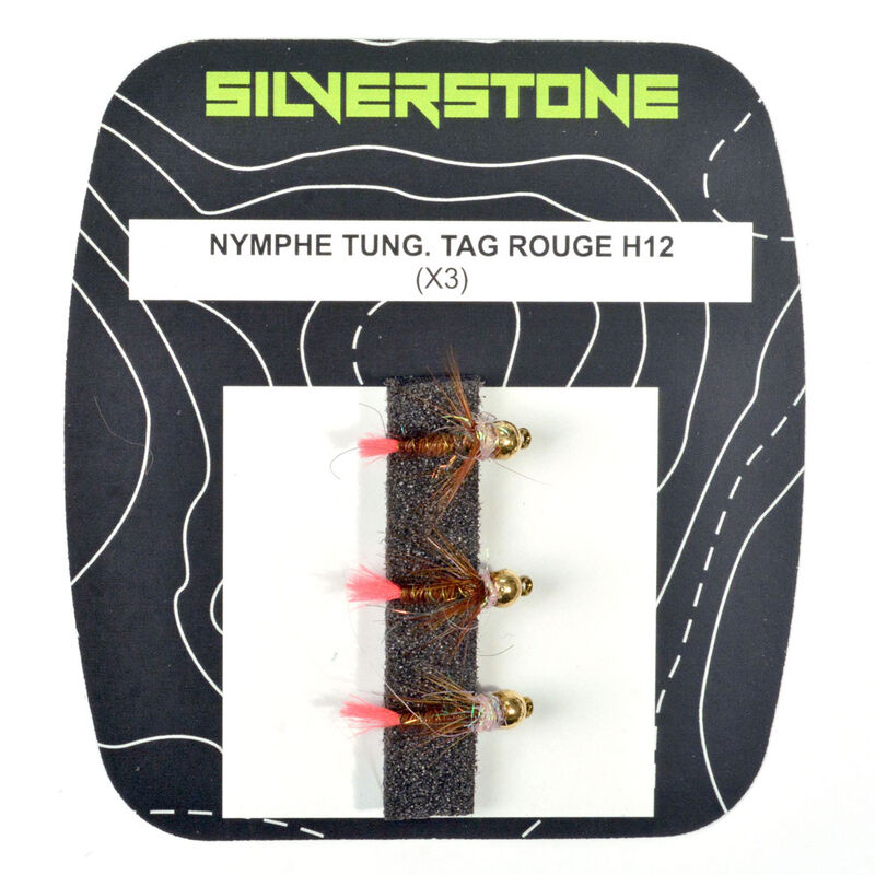 Nymphe tungstene silverstone pheasant tag rouge tail h12 (x3) - Nymphes | Pacific P&ecirc;che